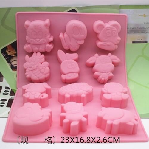 Silicone Baking mould soap mould Cake Mold 12 Zodiac /constellation kitchen tools