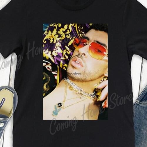 Bad Bunny Shirt Vintage Retro Rap Hip Hop T shirtand Women Size Tee(1)