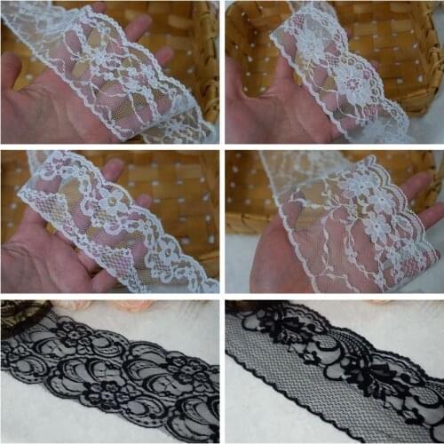 10yard White non-elastic lace hand-woven clothes diy material hand-embroidered accessories fabric