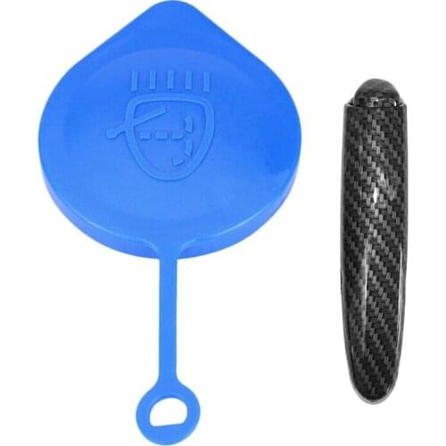 2 Pcs Car Accessories: 1 Pcs Car Windshield Wiper Washer Fluid Reservoir & 1 Pcs Hand Brake Handle Lever Grip Cover