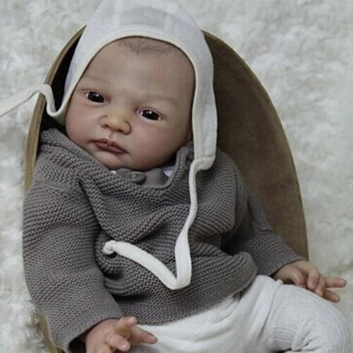 20 inch DIY Blank Reborn Baby Doll Parts real newborn bebe doll parts Unpainted Unfinished Doll accessories children gift toys