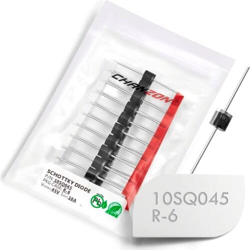 20 Pcs 10SQ045 Schottky Barrier Rectifier Diodes 10A 45V R-6 Axial 10 Amp 45 Volt