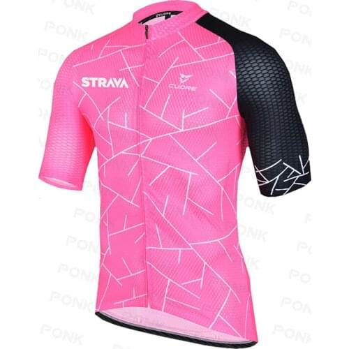 2021 STRAVA Pro team Summer Jerseys Bike Shirt Mens Cycling Jersey Ciclismo Bicicleta Sportswear Maillot Ciclismo Breathable
