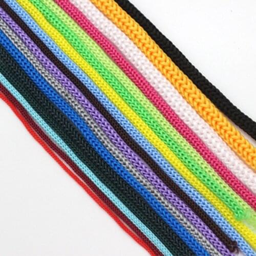 5 Meters Batch 4mm Red Rope Mask Lanyard Drawstring Hemp Rope Colorful Polypropylene Braided Rope DIY Handmade Accessories