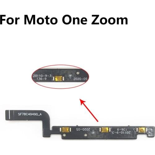 5Pcs/Lot,For Moto One Zoom Power On Off Volume Side Button Key Flex Cable Replacement Parts