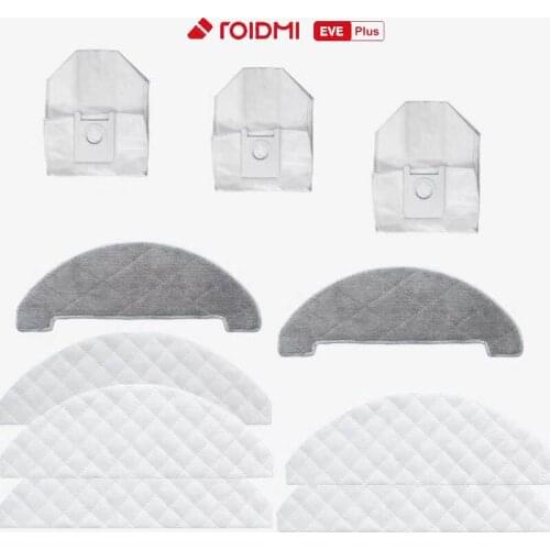 For Roidmi EVE Plus Vacuum Cleaner Accessories Disposable Wipes Dust Bags Recyclable Mops Cloths Parts Accessories