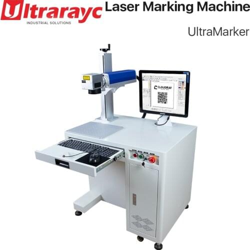 Ultrarayc Fiber Laser Marking Machine UltraMarker 20-50W 50x50-300x300 area DIY Aluminum Brass Stainless Steel Metals