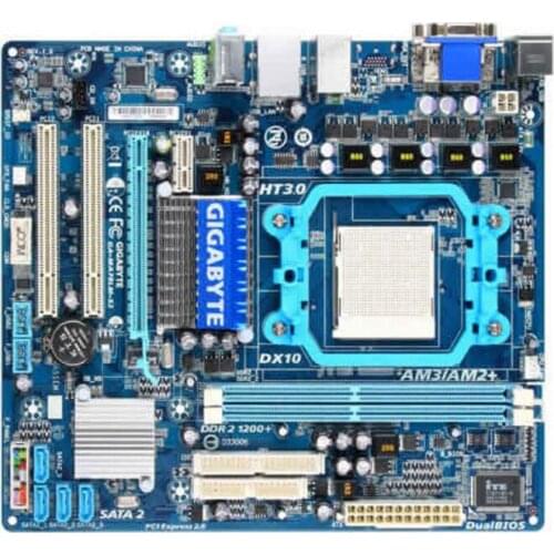 For Gigabyte GA-MA78LM-S2 Original Used Desktop Motherboard MA78LM-S2 760G Socket AM2 DDR2 Micro-ATX On Sale