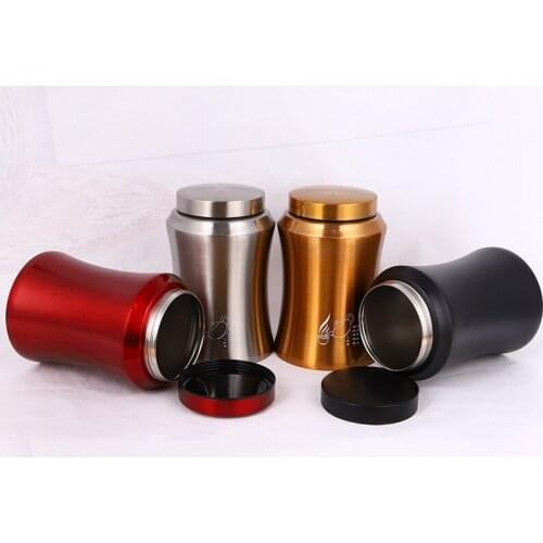 Large Capacity Sealed Tea Jar Stainless Steel Tea Bag Storage Box Tea Sugar Storage Container