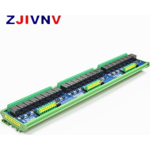 24 Channels 12V 1NO + 1NC Optocoupler Isolation Relay Module Supply Voltage DC 12V Trigger Signal DC 3.3V 5V 12V 24V