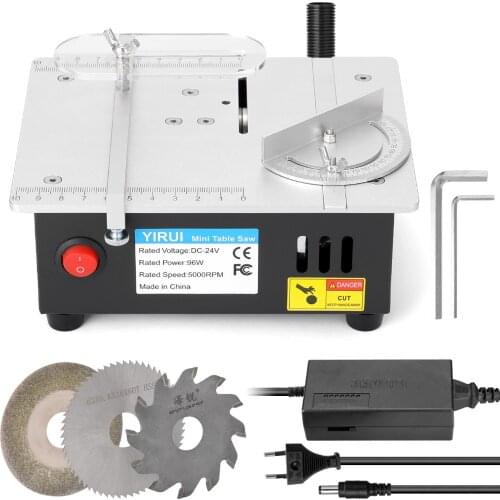 KKMOON Mini Multifunctional Table Saw Electric Desktop Saws Household DIY Cutting Tool Woodworking Lathe Machine Power Tools