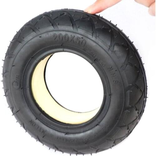 200x50 Wheel Solid Tire for Razor, Dolphin Electric Scooter 8 Inch Non Inflatable Explosion-proof Solid Wheel