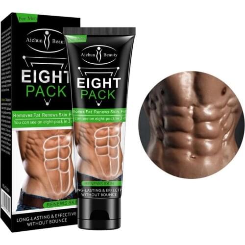 Eight Pack Abdominal Muscles Cream Waist Lines Body Sculpting Cream Fitness Belly Burning Muscle Fat Remove Weight Loss
