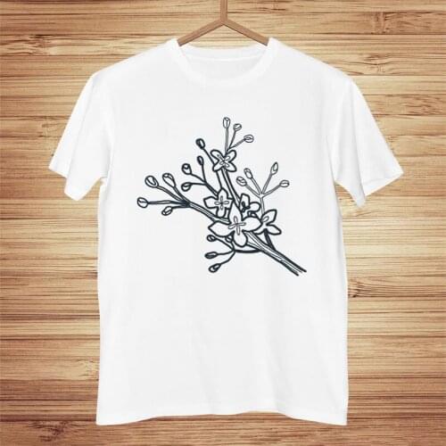 Kuakuayu HJN plant T-Shirt Summer FashionShort Sleeve Botanical Garden Plant Print Art Botany Bloom Fruit Flower Grow T Shirt