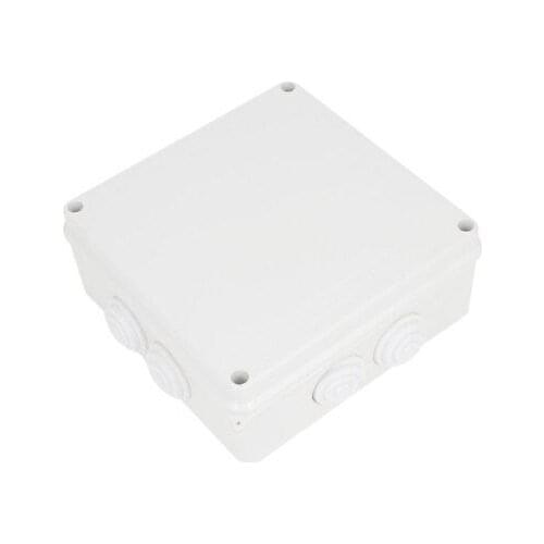 ABS Square Junction Box Plain Press on Lid 150x150x70mm