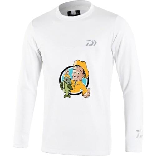 Summer Cool Fishing Clothing Long Sleeve Shirt Daiwa Outdoor Quick Dry Sun-proof Fishing Jerseys Plus Size