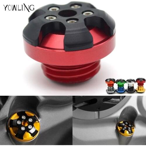 M20*2.5 Motorbike CNC magnetic Engine Oil Filler Cup Cap Plate Brake Bracket for kawasaki z1000sx 2010-2016 12 13 ducati diavel