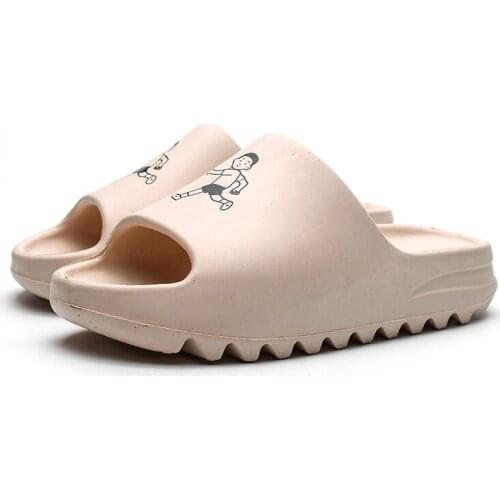 Mens Summer Cool Beach Slippers 2020 Fashion Fish Mouth Flip Flops Women Sandals Light weight Bone Shoes Male Surf Shoes