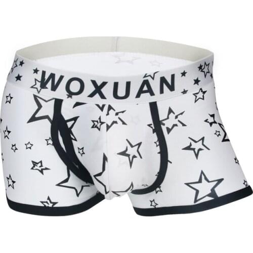 Mens Underwear Boxers Cotton Mens Sexy Underpants Printed Boxershort Breathable Comfortable Panties Erotic Lingerie for Men