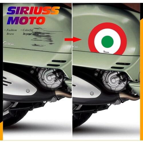 Motorcycle Decal Italy Flag Stickers Case for VESPA Decals