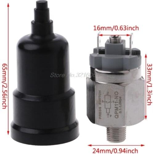 NEW 1/8'' Adjustable QPM11-NC/QPM11-NO Pressure Switch Wire External Thread Nozzle Whosale&Dropship