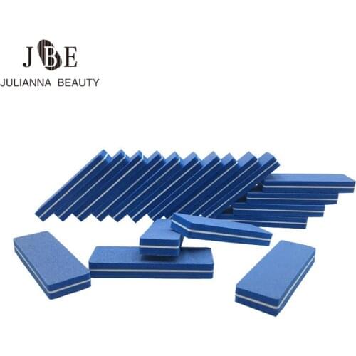 50pcs/Set New Blue Care Tool Sanding Nails File Art Sanding Bar for Nail Art Tips Manicure Accesssories Sets disposable Nail