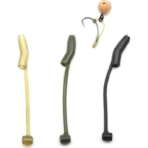 Rompin 10pcs/lot Carp fishing Accessories D Rig kickers hooks line aligners anti tangle sleeve for hair ronnie rigs end tackle