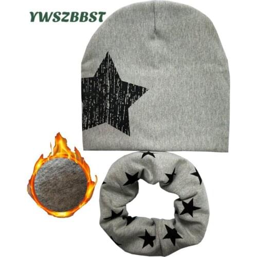 Baby Boy Hat Autumn Winter Baby Caps and Hats Baby Hat set Child Scarf Collars 0-12Y Kids Hats Winter Warm Scarf enfants bonnet