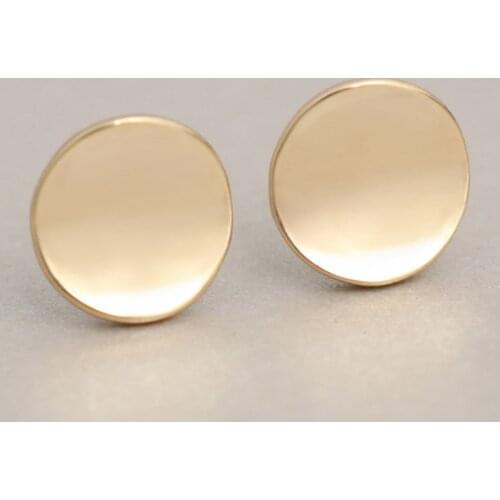 Shuangshuo 2017 Summer New Fashion Shiny Geometric Jewelry Round Stud Earrings for Women Party Earrings Christmas Gifts Jewelry