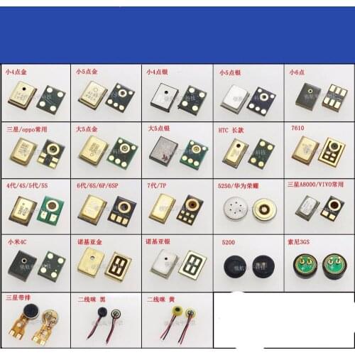 OPPO VIVO Oneplus Google Smartphone 2/3/4/5/6pin MIC Microphone Transmitter Loudspeaker Knowles PC Tablet PCB FPC Repair Part