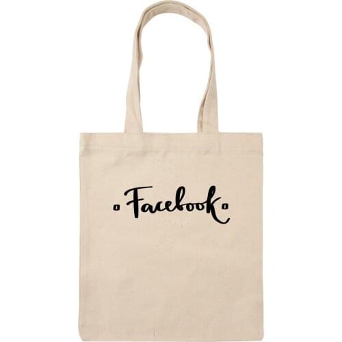 One-shoulder Shoulder Bag Women Canvas Black and Eco-friendly Large Bag for Girls Fun Shopping Bag Foldable Beach Bags Letter