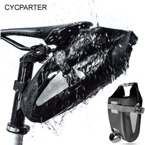 Saddle Bag Bike Bag 3L NEWBOLER Bicycle Bag Rear Seatpost Pack Waterproof Foldable MTB Bike Frame Cycling Bag Bike Accessories