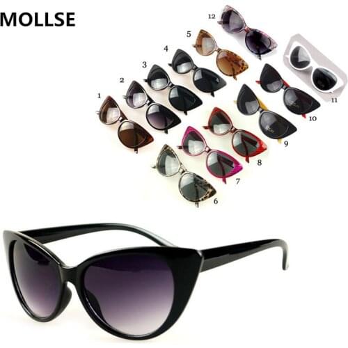 2020 Luxury Brand Designer Cat Eye Sunglasses Women Vintage Cateye Female Retro Sun Glasses Black oculos gafas UV400