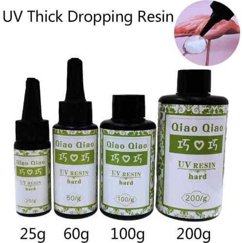 25/60/100/200g DIY hard Thick UV Resin Ultraviolet Curing Solar Fast Curing Sunlight Activated Crafts For DIY Jewelry Mold