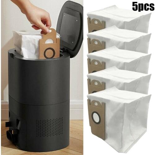 5*Dust Bags Pack Fit For Lydsto R1 R1A Robot Vacuum Cleaner Lydsto R1 R1A Robot Vacuum Cleaner Parts High Quality