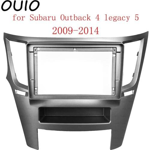 9 inch car dashboard Double Din DVD frame decoration kit dashboard panel suitable for Subaru Outback 4 legacy 5 2009-2014 frame