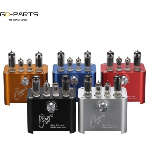 New APPJ Mini2013 6J1 6P1 Vacuum Tube Amplifier Hifi Audio Stereo Desktop Tube AMP Vintage Integrated AMP Home Audio 3W+3W