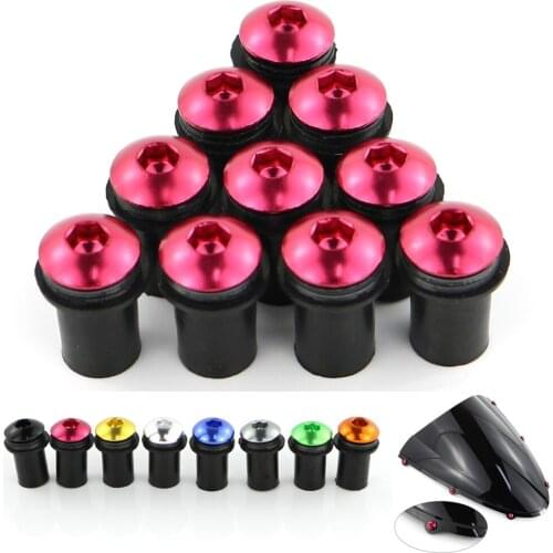 M5 Windshield Wind Deflectors Bolts For Yamaha YZF-R1 R1 YZF R25 R3 R125 YZF-R6 R6 YZF600R YZF750R YZF1000 THUNDERACE YZF1000R