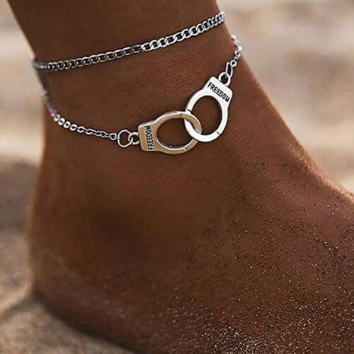 Boho Style Star Anklet Fashion Multilayer Foot Chain New Fashion Handcuffs Ankle Bracelet For Women Beach Accessories Gift