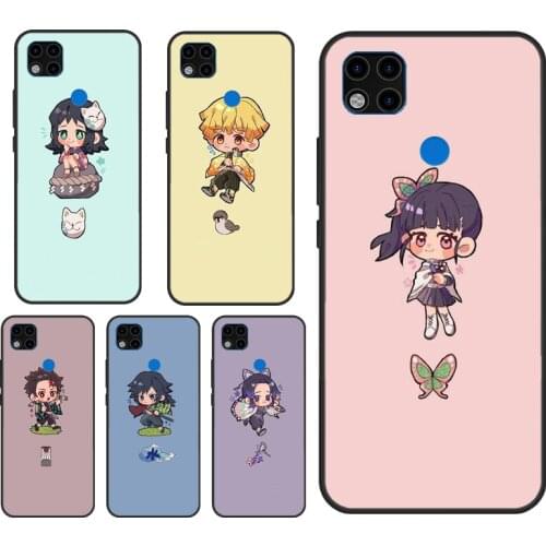 Demon Slayer Kimetsu No Yaiba Case For Xiaomi Redmi Note 10 Pro Case For Redmi Note 9 Pro 7 8 8T 9S 9A 9C 9T Back Cover