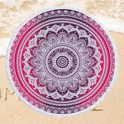 Colorful Mandala Microfiber Beach Towel Home Decor Wall Tapestry Sport Yoga Mat Soft Microfiber Summer Beach Towel