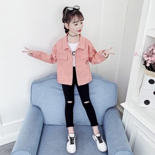 Girls Babys Coat Jacket Outwear 2021 Cool Winter Autumn Overcoat Top Zipper Cardigan Childrens Clothing