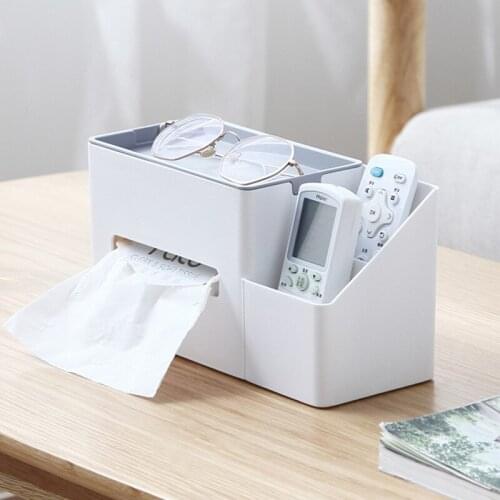 Home Creative Living Room Coffee Table Plastic Tissue Box Pumping Box Remote Control Mobile Phone Debris Desktop Storage Box