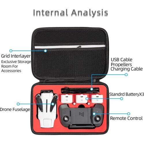 FIMI X8 MINI Carrying Case Storage Case Portable Single Shoulder Bag Scratch Proof Anti Shock Box for X8 MINI Drone Accessories