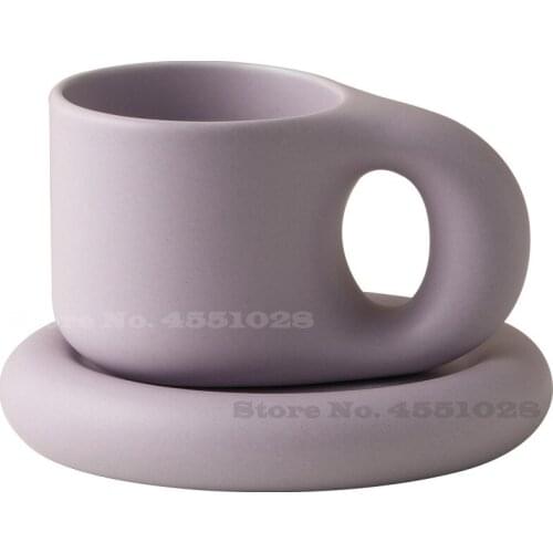 Fat couple mug creative ins coffee cup cute drink glass ceramic cup gift box set mugs coffee mugs tea cups