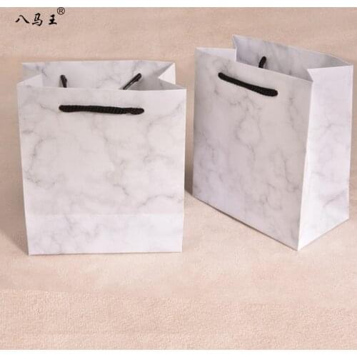 Marble package gift bag wedding with Portable paper bags упаковка для мыла small gift birthday present Jewelry perfume gift bag