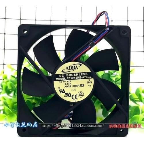 AD1212HB-A76GL original 12025 12V 0.37A 12CM cooling fan