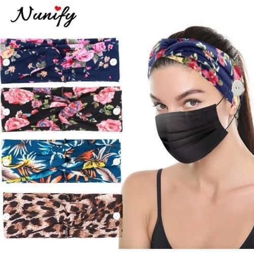 Nunify3pcs Twist Headband For Wigs Comfortable Elastic Beautiful Band For Headband Wig Hair Scraf With Button For Mask Hair Wrap