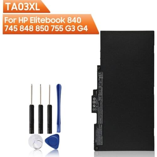 Original Replacement Laptop Battery TA03XL HSTNN-DB7O For HP Elitebook 840 745 848 850 755 G3 G4 ZBook 15u G3 G4 mt42 mt43 51Wh