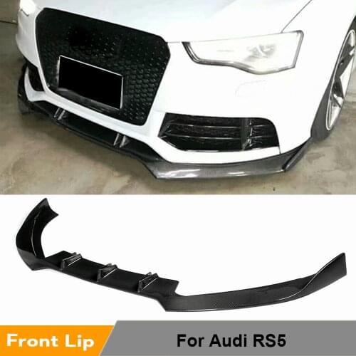 Front Bumper Lip Spoiler For Audi RS5 2012 - 2015 Coupe 2-Door Front Bumper Splitters Cover Front Lip Spoiler Apron